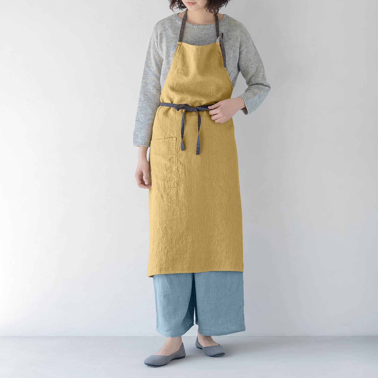フルエプロン マノン _ アンティークイエロー