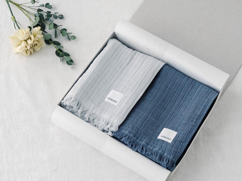 季節の贈り物に、SONOROのコットンタオルを。
