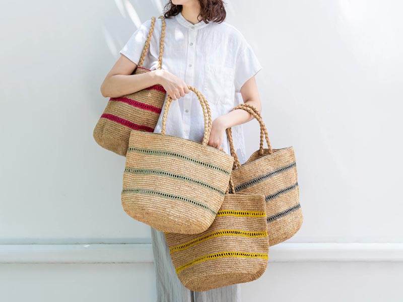Made in Mada ラフィアのバッグ＆ハットが入荷／限定カラーのインナーバッグも登場