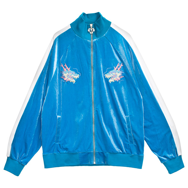 ドラゴンベロアトラックジャケット【BLACK】｜LISTEN FLAVOR