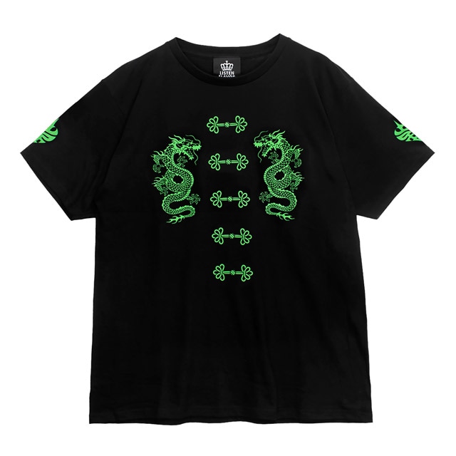 ドラゴンチャイナTシャツ【BLACK×RED】｜LISTEN FLAVOR(リッスン