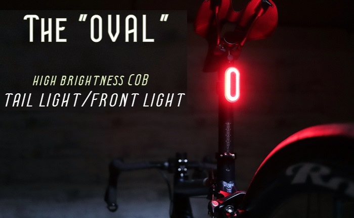 【送料無料】サイクルライト 高輝度COB LED各フロント/テール 『オーヴァル』6モード USB充電方式 | サイクルライト（フロント） | 自転車の ライトをつけようショップ