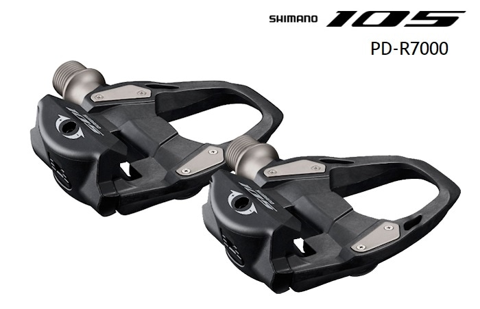 ビンディングペダル SHIMANO（シマノ）PD-R7000 ペダル（105グレード）クリートセット ブラック-自転車のライトをつけようショップ