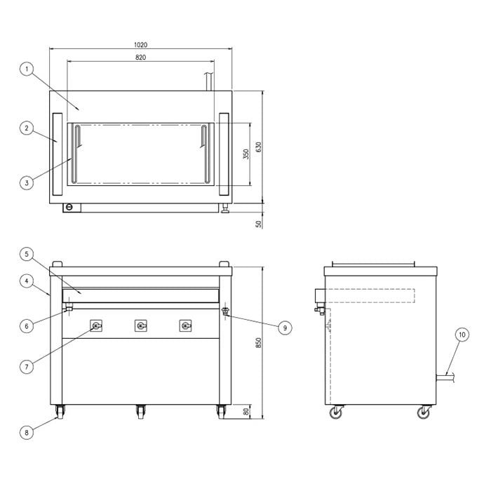 送料無料  電気グリラー G-21 炭焼き風 厨房機器 電気調理 - 1