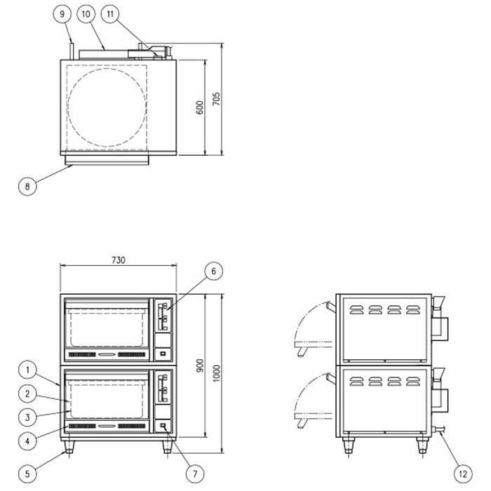 炊飯器 ORC-10N 厨房用 業務用 電気立体炊飯器 通販の通販 オフィス家具通販サイトのLOOKIT(ルキット)