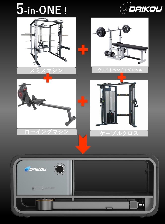 ケーブルマシン 家庭用 ケーブルトレーナー トレーニングマシン 電動