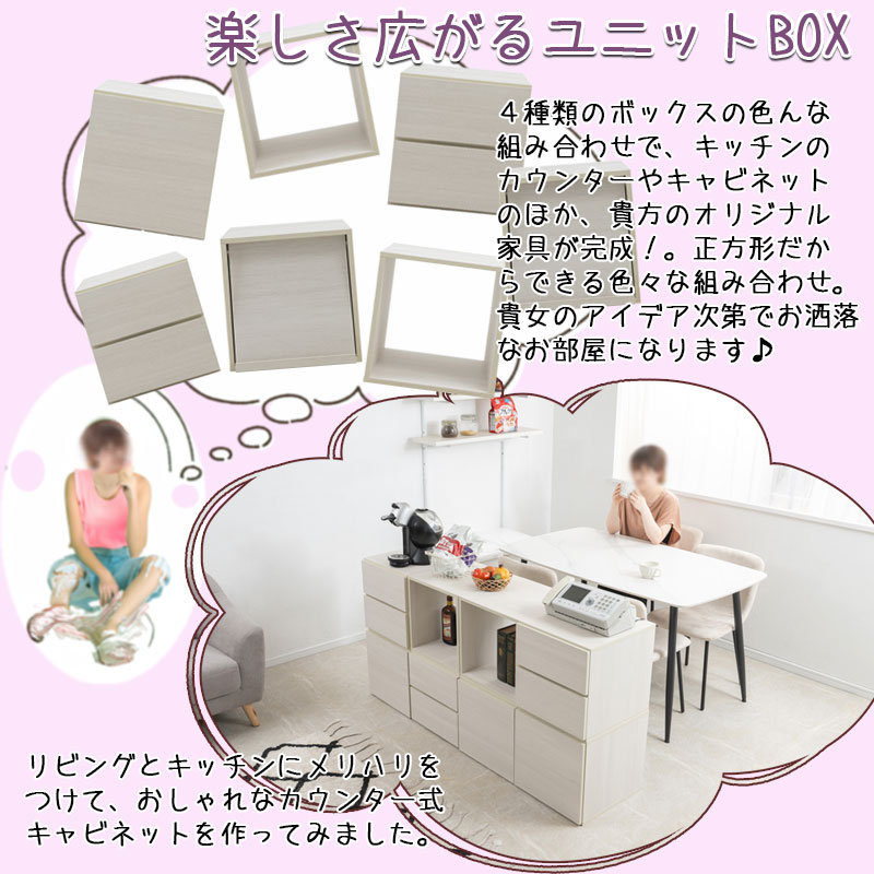 キューブボックス フラップ扉 カラーボックス ボックス棚 fy-0185
