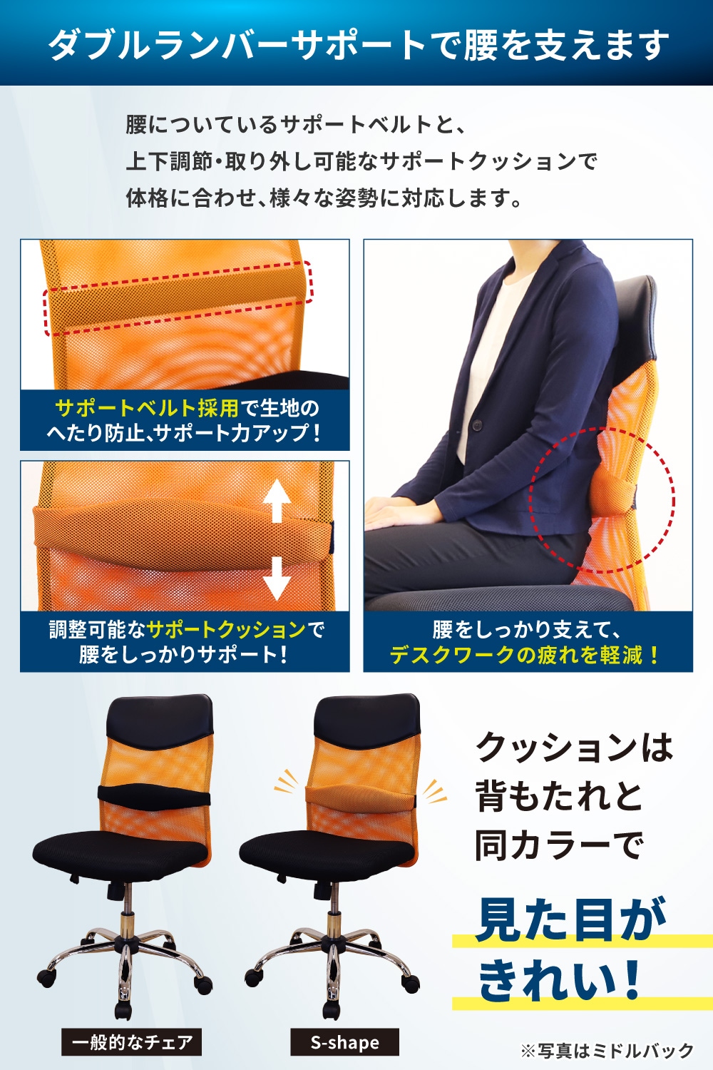 ダブルランバーサポート