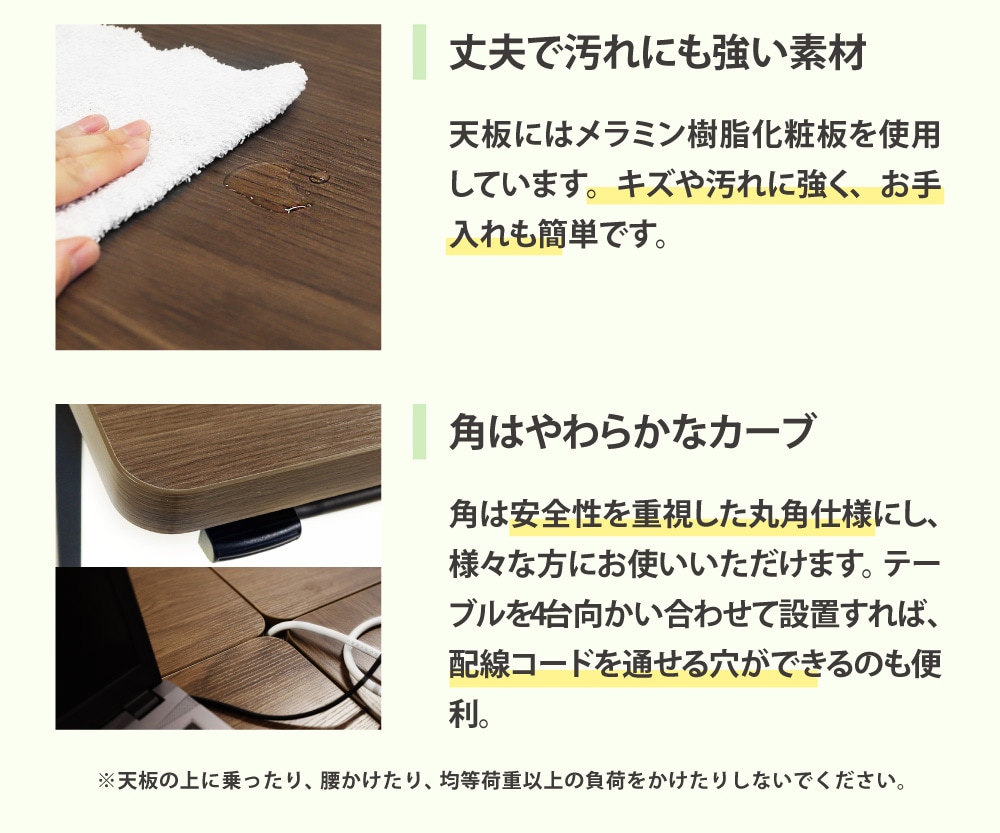 フォールディングテーブル 幅1800×奥行450mm 会議用テーブル 