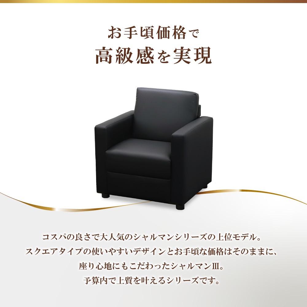 応接ソファ 1人用 1人掛け 1人 ソファ CHA3-1-2（商品番号：CHA3-1-2