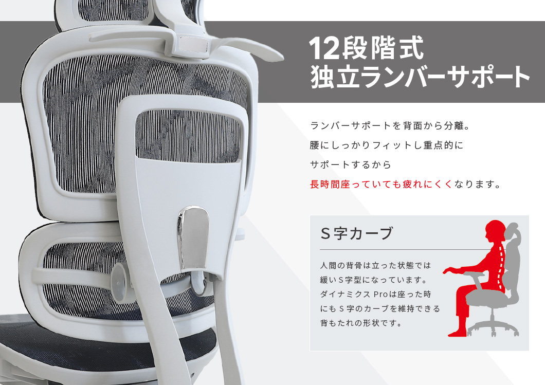 倉庫受取限定】 オフィスチェア メッシュ ダイナミクスPro 肘付 DP-1HF