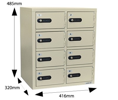 貴重品ロッカー ダイヤル 12人用 エーコー LK-312（商品番号：XLK-312N