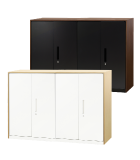 両開き書庫カウンター2台セット