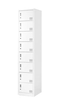 ロッカー 2人用 スリム 鍵付き 1列2段 FAC-S2-2（商品番号：FAC-S2-2