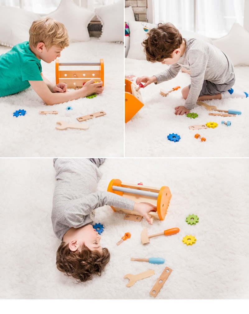 Classic World（クラシックワールド） スモール　カーペンターセット  CL3511  大工 おもちゃ 大工さん 知育玩具 2歳 3歳 4歳 木のおもちゃ ごっこ遊び 男の子 お誕生日プレゼント  