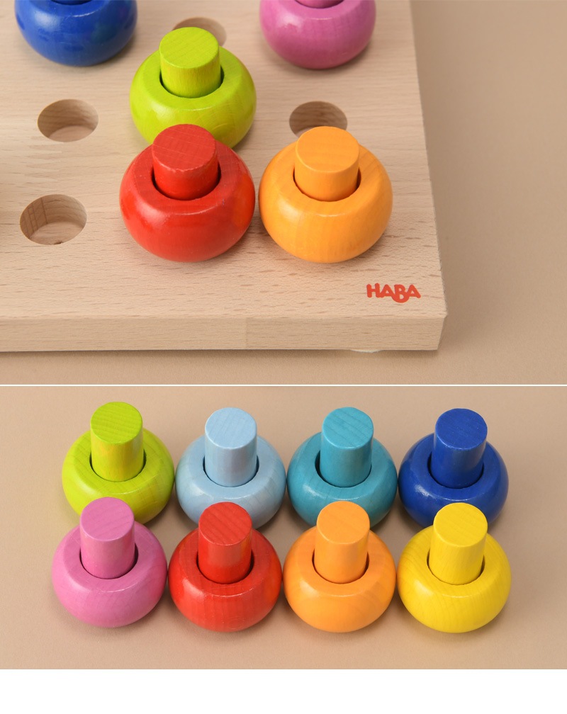 HABA ハバ カラーリングのペグ遊び HA2202