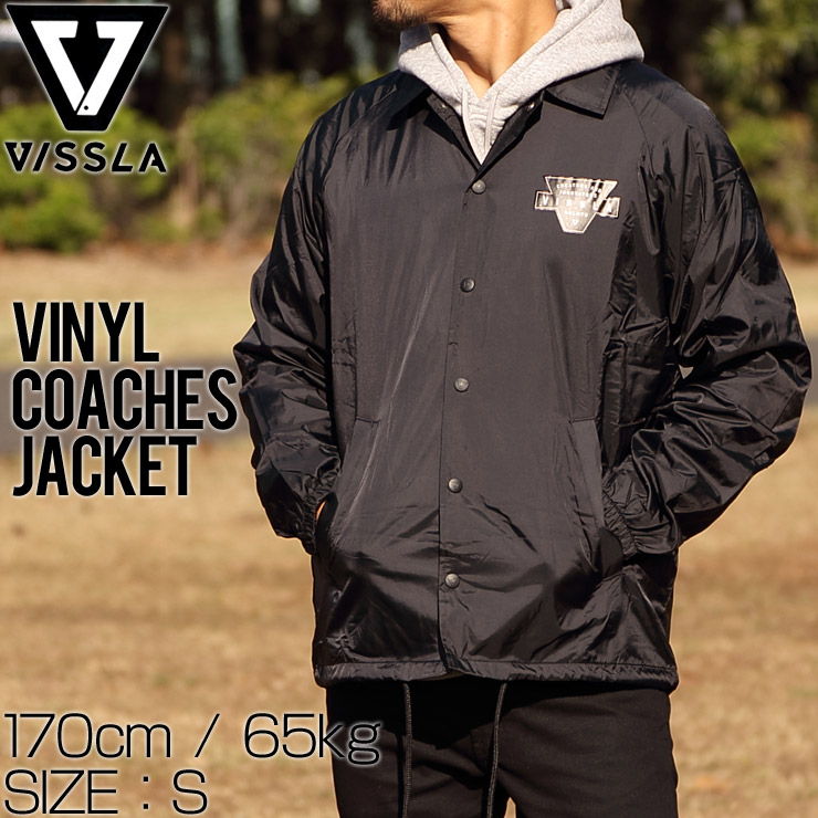 クリックポスト対応] VISSLA ヴィスラ VINYL COACHES JACKET コーチ