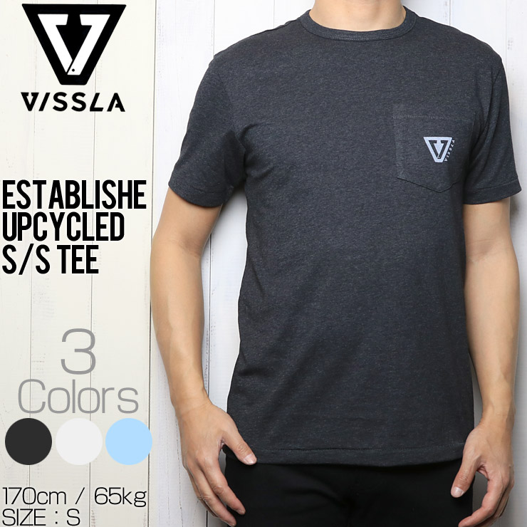 クリックポスト対応] VISSLA ヴィスラ ESTABLISHED UPCYCLED S/S TEE