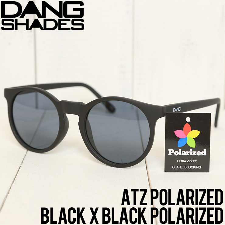 送料無料 Dang Shades ダンシェイディーズ Atz Polarized Sunglasses 偏光サングラス Black X Black New Arrivals Lug Lowrs