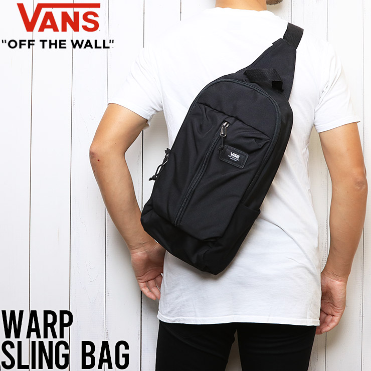 VANS ヴァンズ WARP SLING BAG スリングバッグ ボディバッグ VN0A3I6BBLK BLACK-LUG Lowrs