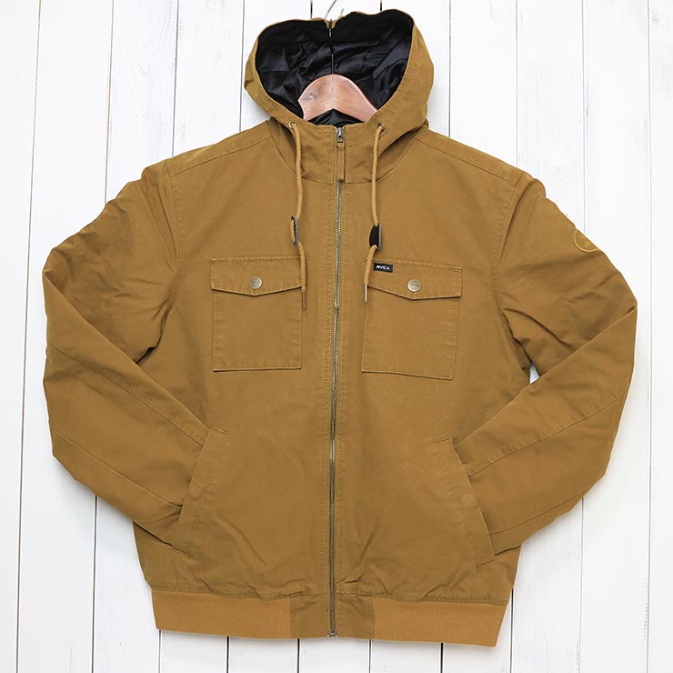 送料無料】 RVCA ルーカ HOODED BOMBER III JACKET ボンバージャケット