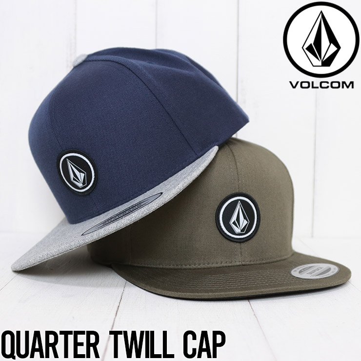 送料無料】 VOLCOM ボルコム QUARTER TWILL CAP スナップバック