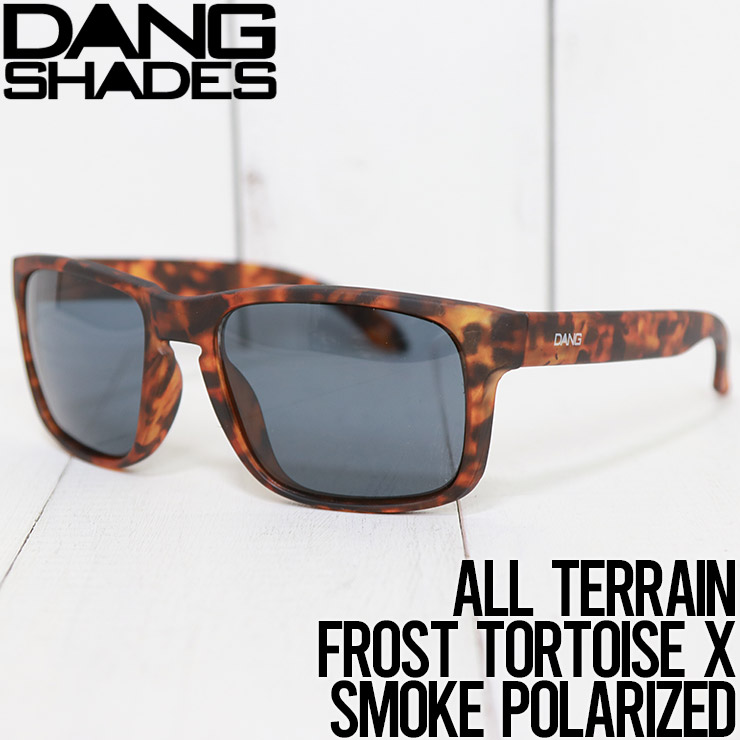 送料無料 Dang Shades ダンシェイディーズ All Terrain Polarized Sunglasses 偏光サングラス Frost Tortoise X Smoke Polarized Fb New Arrivals Lug Lowrs