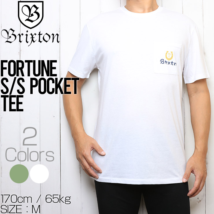 ブリクストン FORTUNE S/S POCKET TEE ポケット付きTシャツ