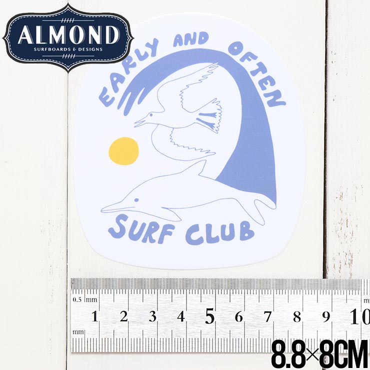 送料無料ALMOND SURF アーモンドサーフ STICKER ステッカー #5  BRAND,ALMOND,STICKERS  LUG  Lowrs