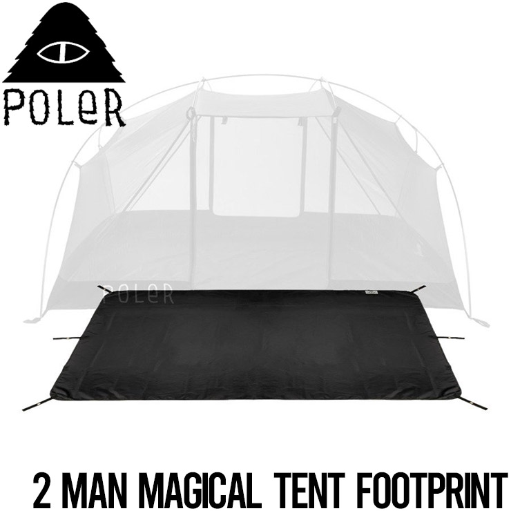 POLER アウトドア 二人用テント 2 MAN フットプリント付き