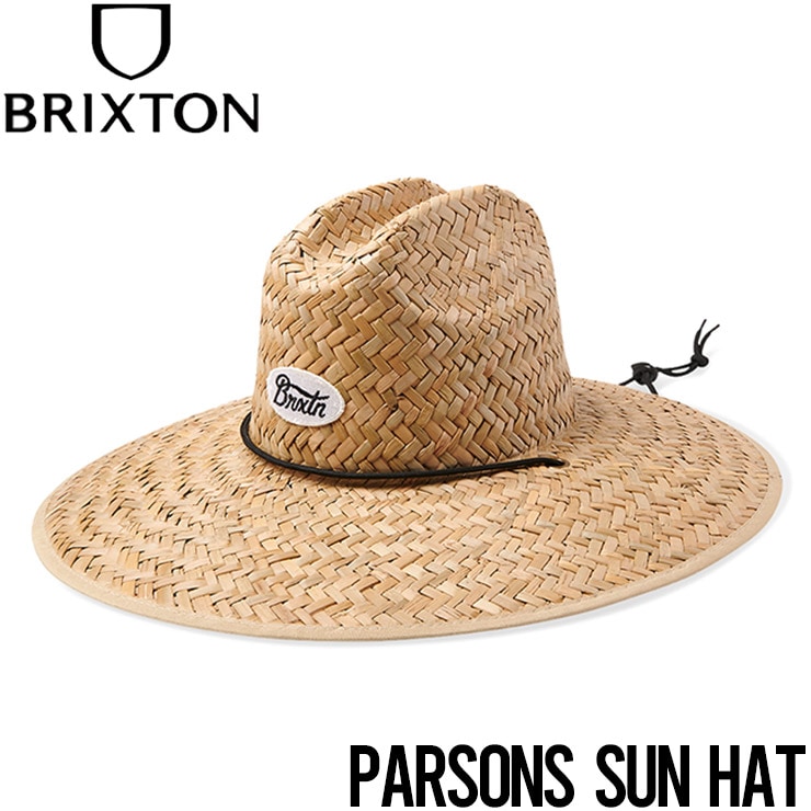 送料無料】ストローハット 麦わら帽子 BRIXTON ブリクストン PARSONS