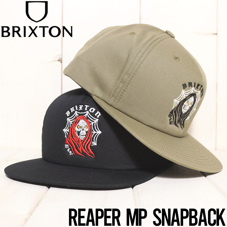 送料無料】スナップバックキャップ 帽子 BRIXTON ブリクストン REAPER