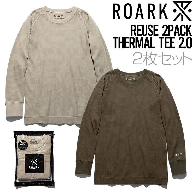 送料無料】2枚セット ロングスリーブサーマルTEE ロンT THE