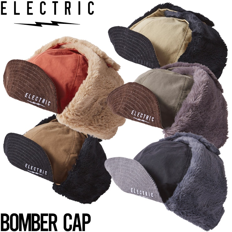 帽子 耳当て付きキャップ イヤーフラップ ELECTRIC エレクトリック BOMBER CAP E24F22 日本代理店正規品