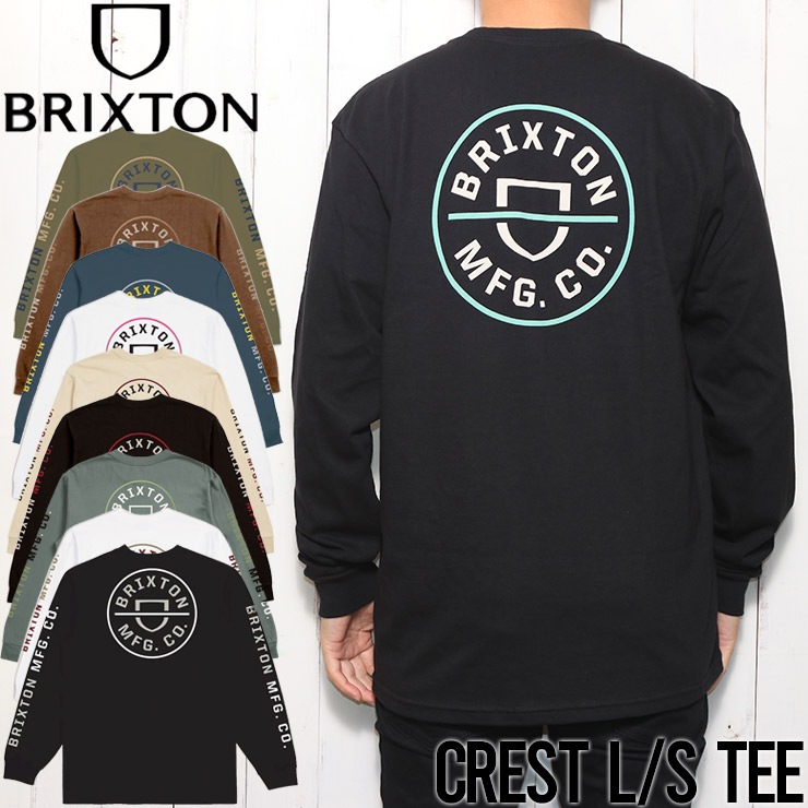 送料無料】ロングスリーブTシャツ ロンT BRIXTON ブリクストン CREST L