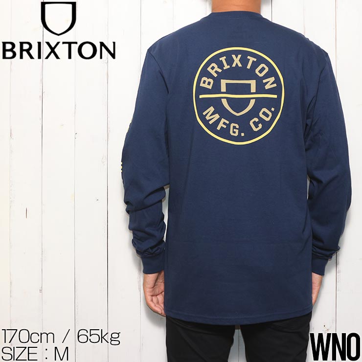 crestロンT 送料無料】ロングスリーブTシャツ ロンT BRIXTON ブリクストン CREST L