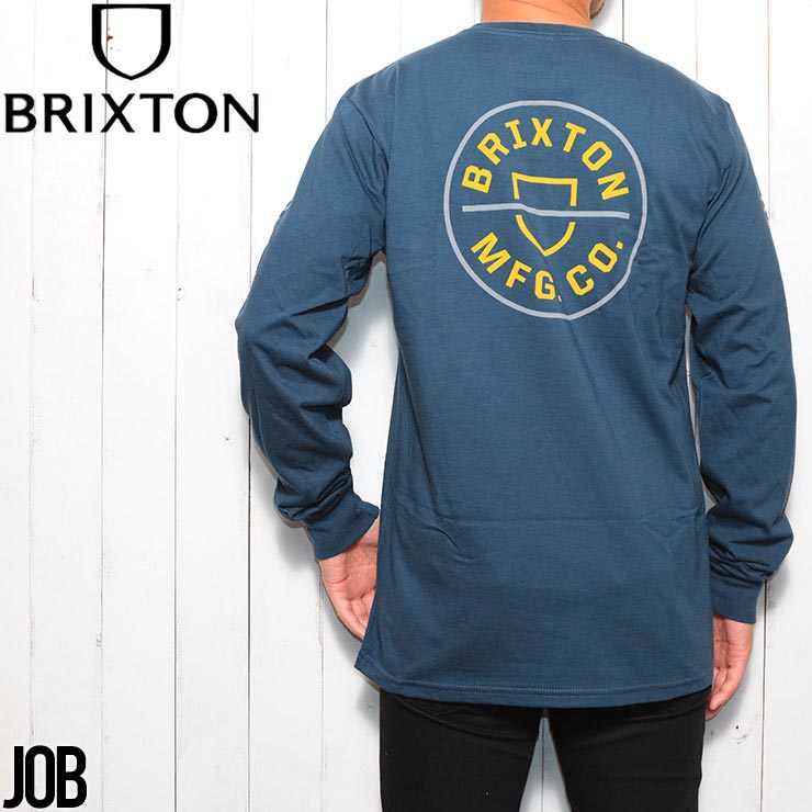 送料無料】ロングスリーブTシャツ ロンT BRIXTON ブリクストン CREST L