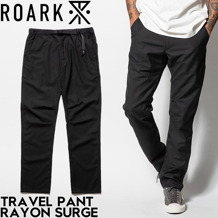 ナローテーパードパンツ ROARK ロアーク TRAVEL PANTS 2.0 RAYON SURGE