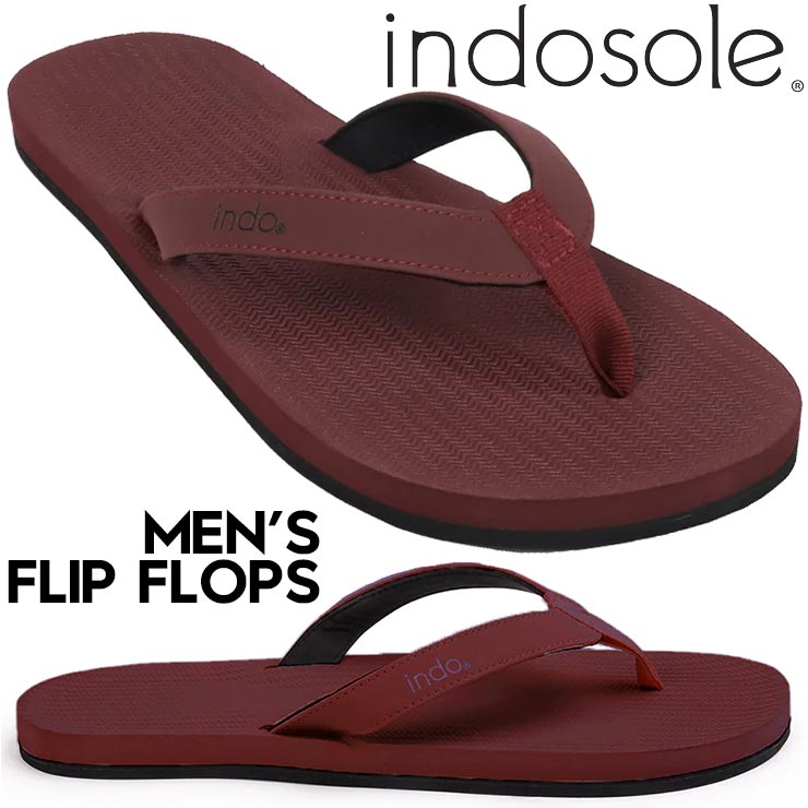 INDOSOLE インドソール サンダル ビーチサンダル トングサンダル Mens Flip Flops ESSNTLS BURGUNDY 日本代理店正規品 通販 NEW ARRIVALS