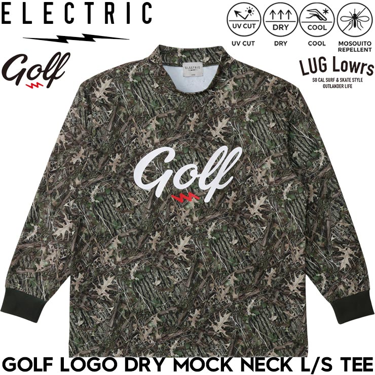 ELECTRIC GOLF エレクトリック ゴルフ GOLF LOGO DRY MOCK NECK L/S