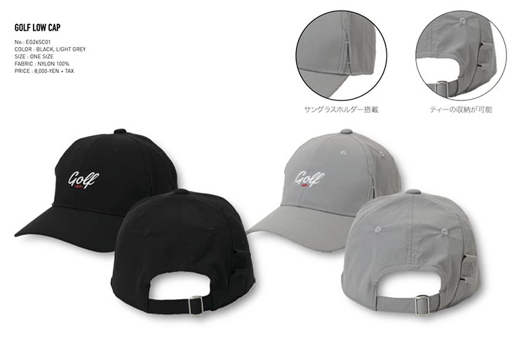 ELECTRIC GOLF エレクトリック ゴルフ ストラップキャップ ナイロン