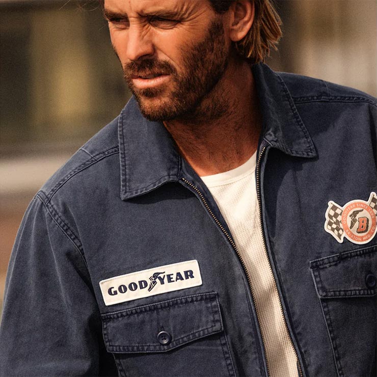 Brixton ガレージジャケット Mサイズ MECHANIC GARAGE ZIP JKT-WASHED