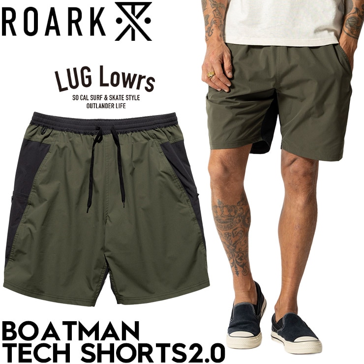 ROARK ロアーク ショートパンツ メンズ ハーフパンツ テックショーツ