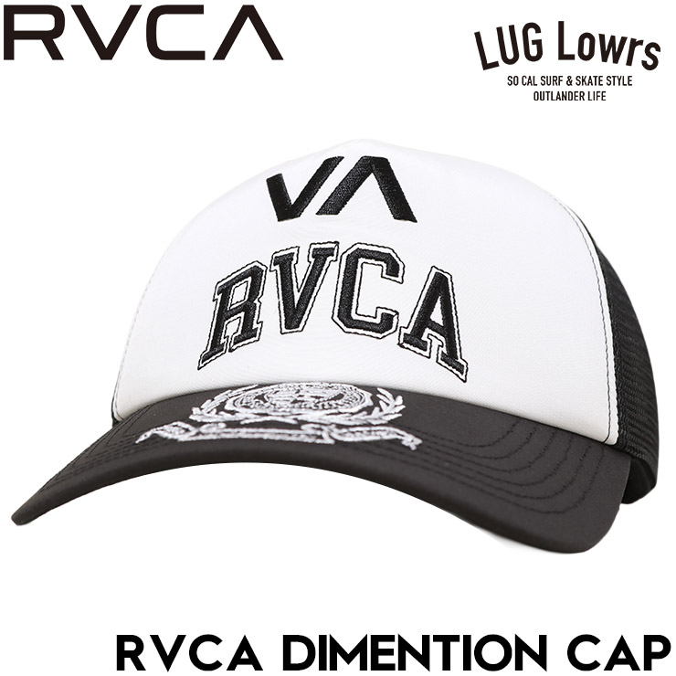 RVCA ルーカ キャップ メンズ メッシュキャップ 帽子 ロゴ刺繍