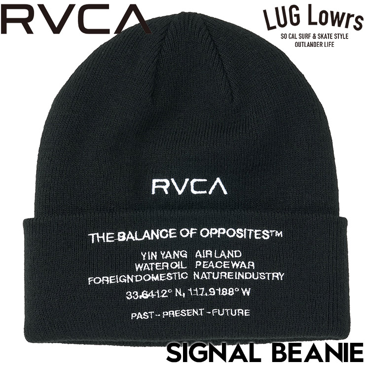 RVCA ルーカ SIGNAL BEANIE ビーニー ニット帽 グラフィックプリント