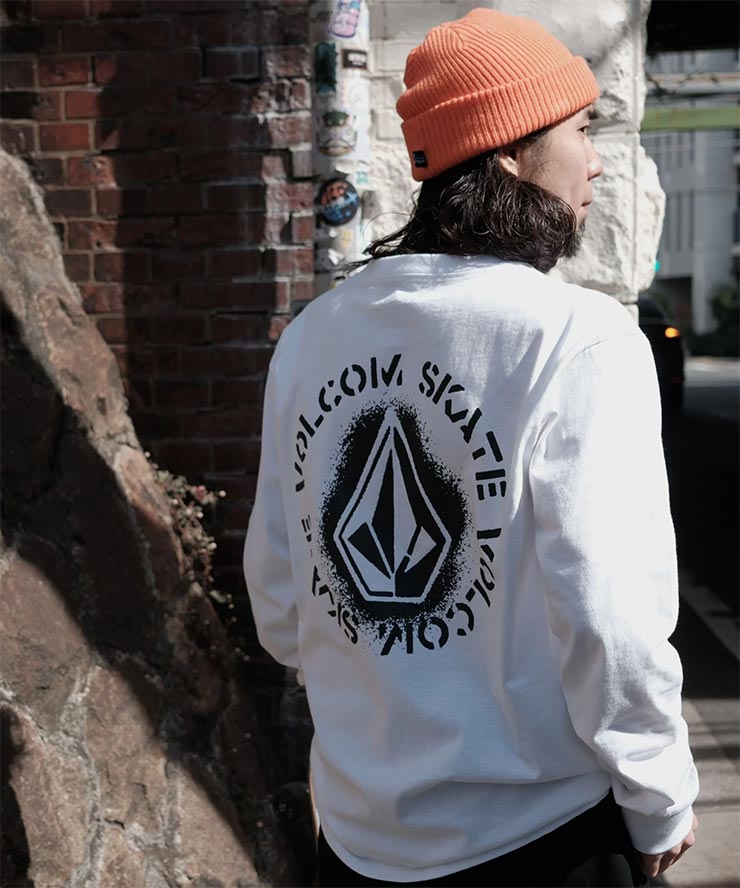 VOLCOM ボルコム ロンT SKATE VITALS LS BG052052 WHT ホワイト