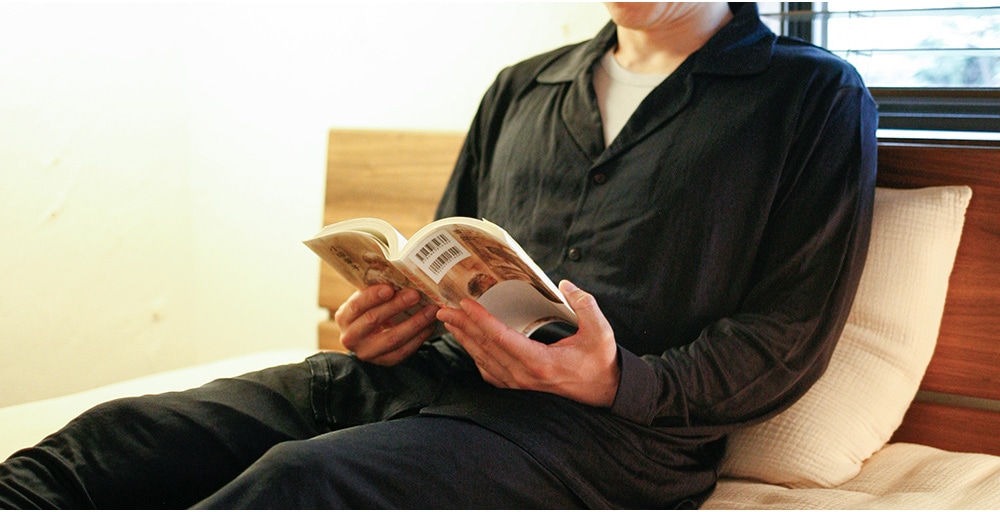 ルルルシルク 男女兼用シルク混パジャマ