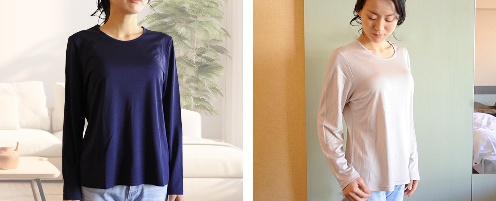 ルルルシルク 滑らかな手触り