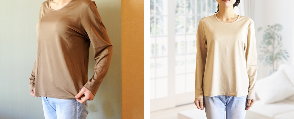 ルルルシルク 重ね着にも重宝