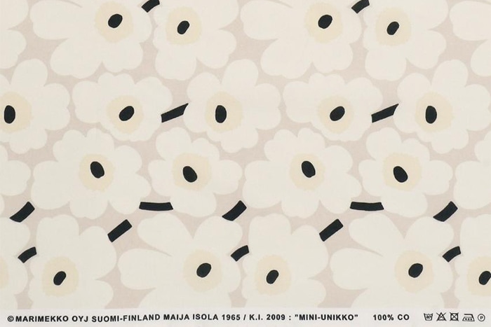 生地 マリメッコ Marimekko ミニウニッコ Mini Unikko 21ss ベージュ ナチュラルホワイト ダークグリーン 10cm単位 Fabric 北欧生地 Marimekko マリメッコ 北欧生地 雑貨 Lune D Eau